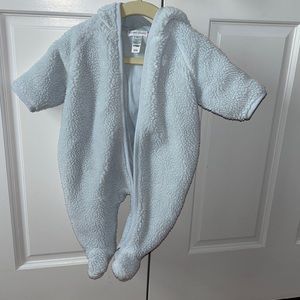 Ralph Lauren baby blue teddy bunting size 3m